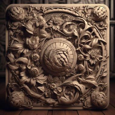 Patterns and decorations stl ornate 1 3d model